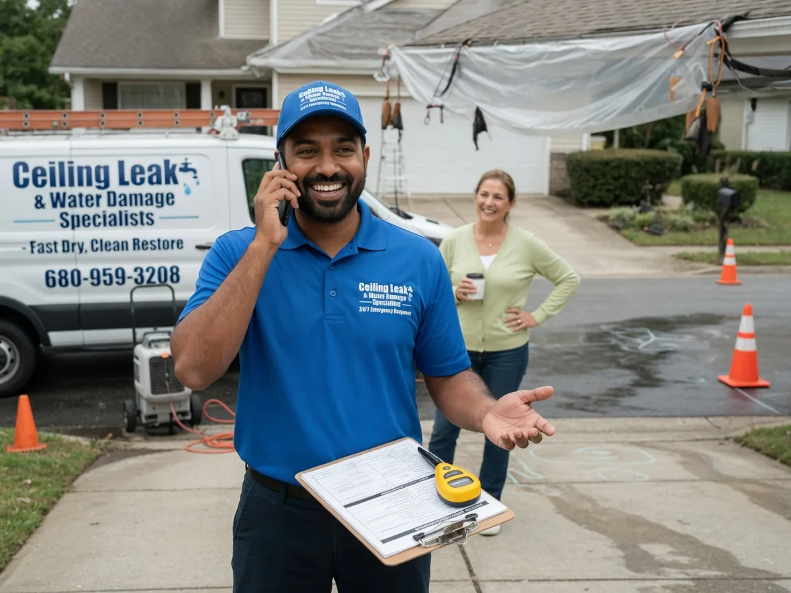 Ceiling Leak Cleanup Murchison, TX FAQs